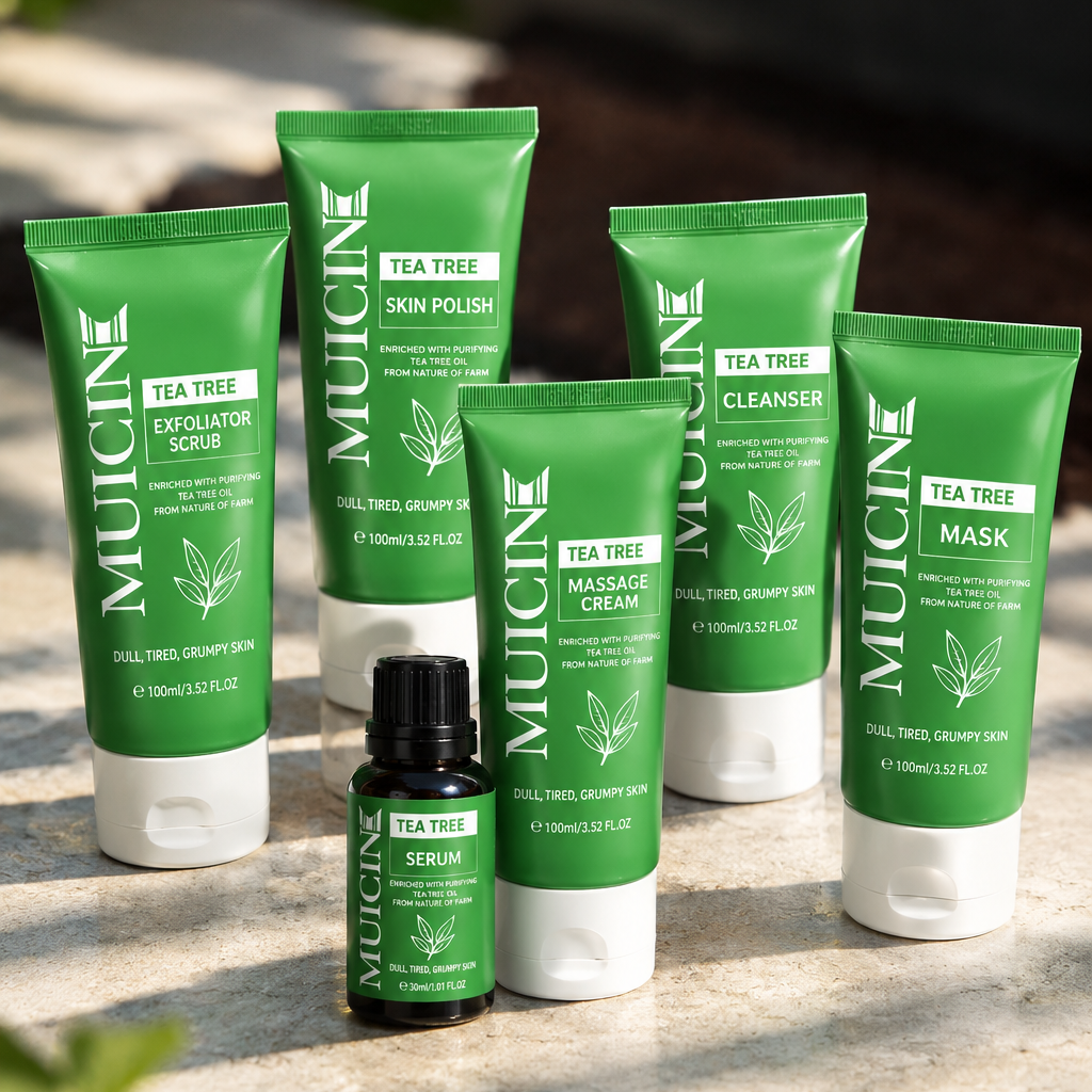 Anti Aging Skincare Facial kit - Tea Tree - 6 Step Skin Care Facial – All Skin Types