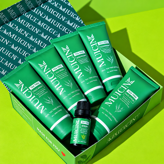 Anti Aging Skincare Facial kit - Tea Tree - 6 Step Skin Care Facial – All Skin Types